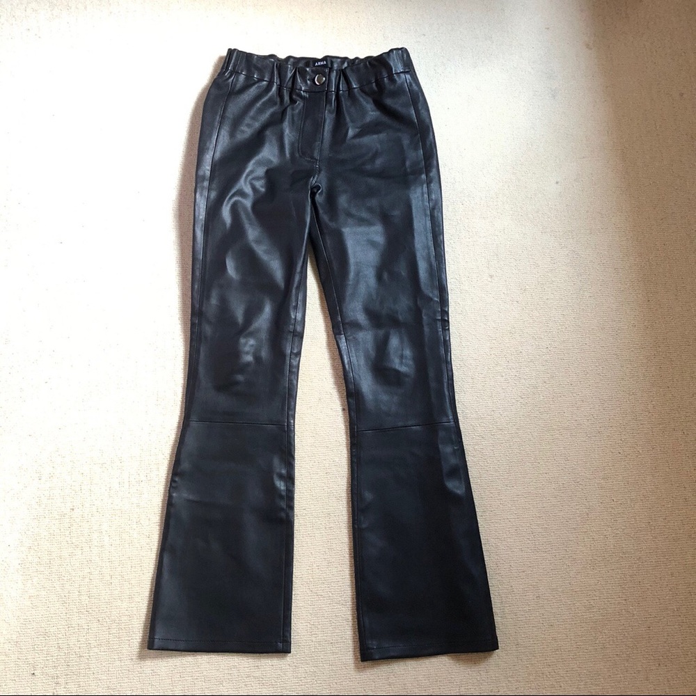 🖤 arma designer flared leather pants 🖤